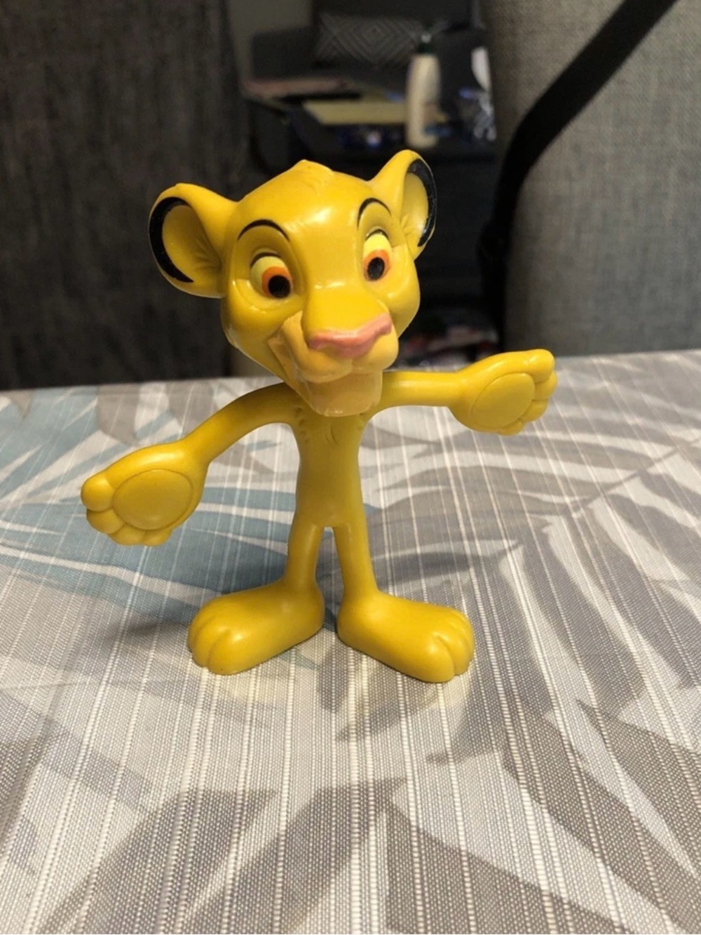 Vtg Disney Bendable Simba - 4”